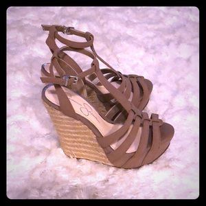 Simple Jessica Simpson Bristol wedges, size 6 1/2